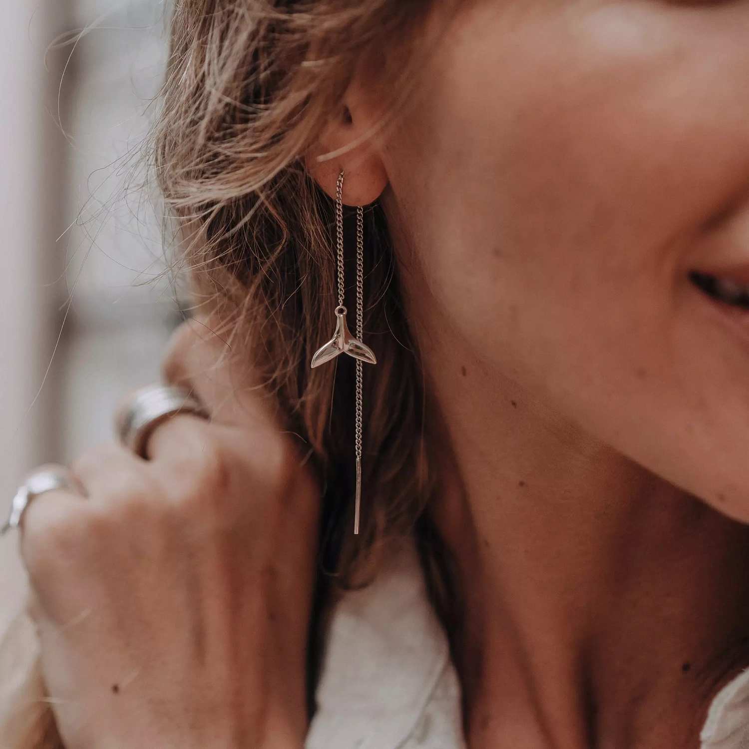 04-00-0288 Серьги-подвески Хвост кита (Ag 925)-4