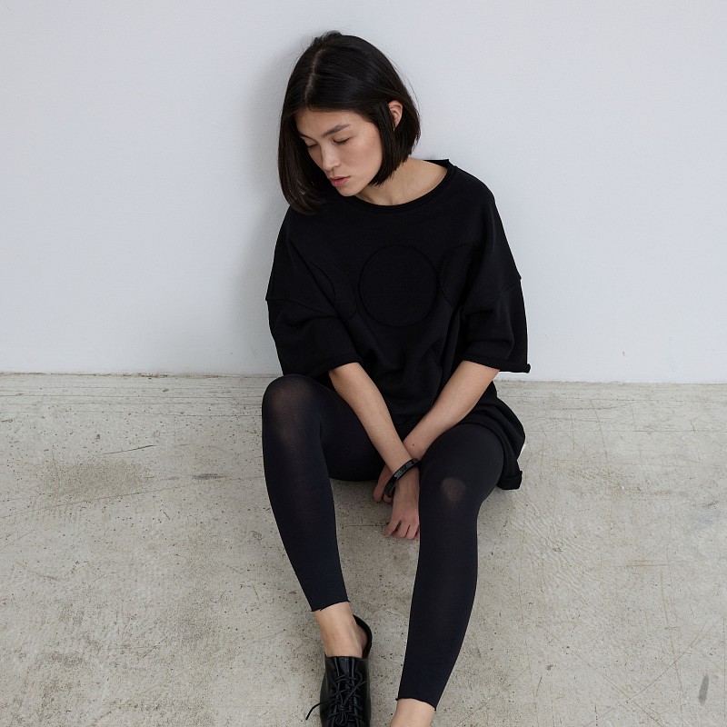 42-10-0071 Футболка "луны", Черный