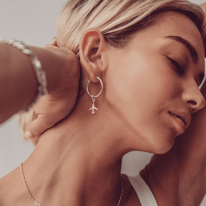 04-00-0280 Подвеска на серьгу Jet (Ag 925)