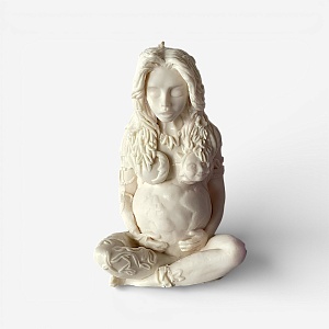 55-00-0716 Свеча "Процветание" молочная (13 см)-1