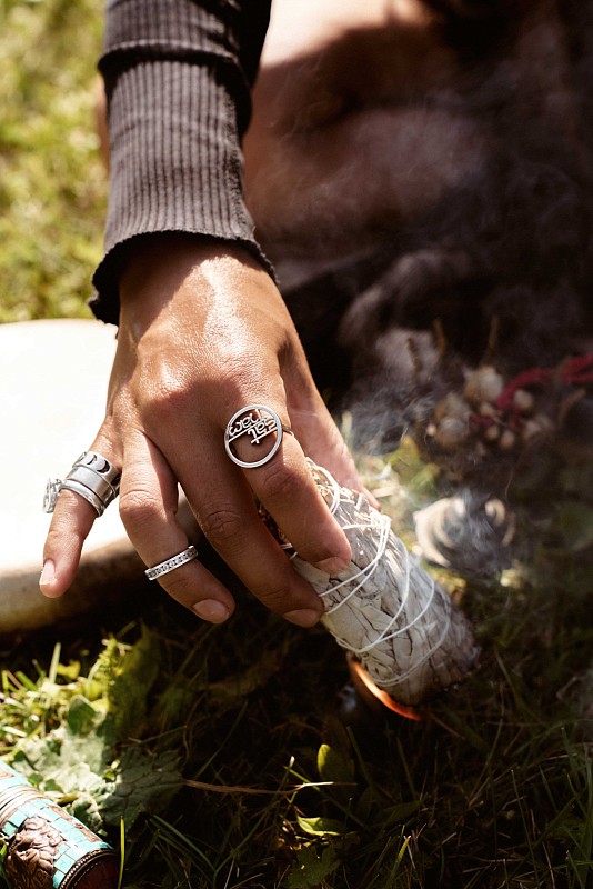 03-00-0629 Кольцо Sat nam (Ag 925)