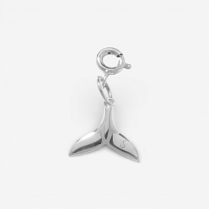 01-00-0539 Подвеска Хвост кита (на карабине) (Ag 925)-1