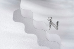 04-00-0378 Подвеска на серьгу "N" (Ag 925)-2