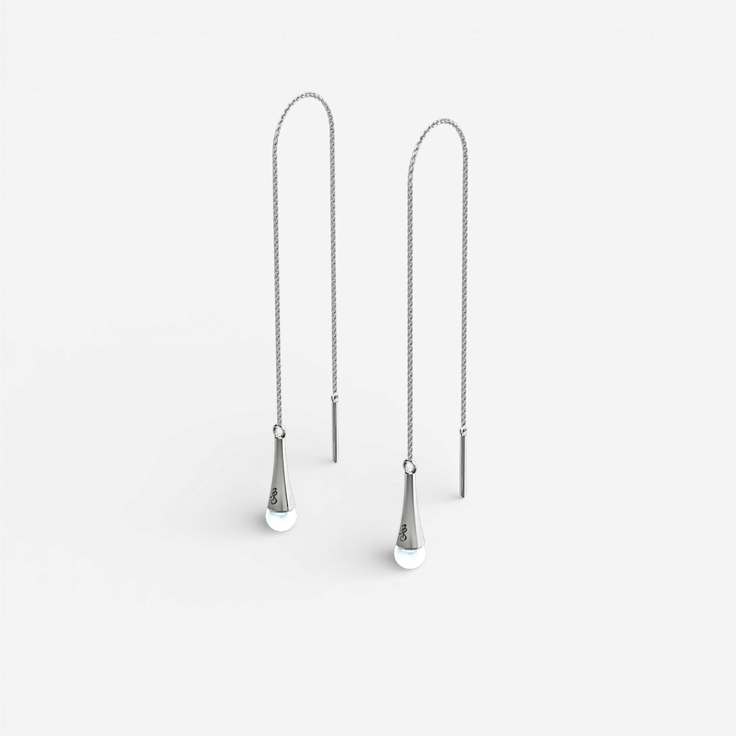 04-00-0369 Серьги-подвески с жемчугом (Ag 925)-1