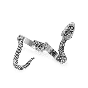 03-00-0555 Кольцо-двойное Snake (Ag 925)-1