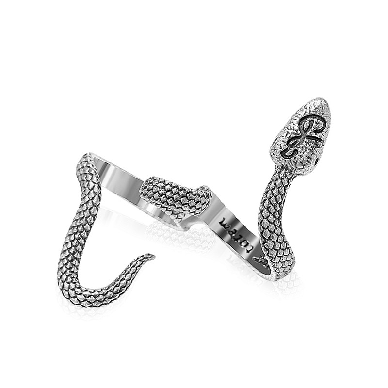03-00-0555 Кольцо-двойное Snake (Ag 925)