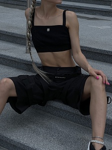 42-10-0052 Шорты BRAVE Черный-3