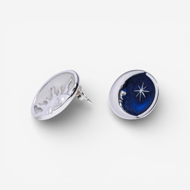 Серьги Sun and Moon