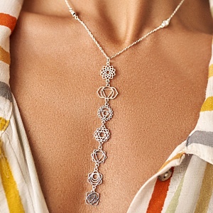 01-00-0545 Галстук с Чакрами (Ag 925)-2