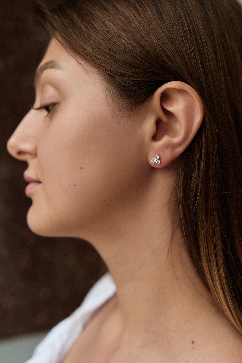 04-00-0786 Пусеты "Знамя Мира" (Ag 925)-2