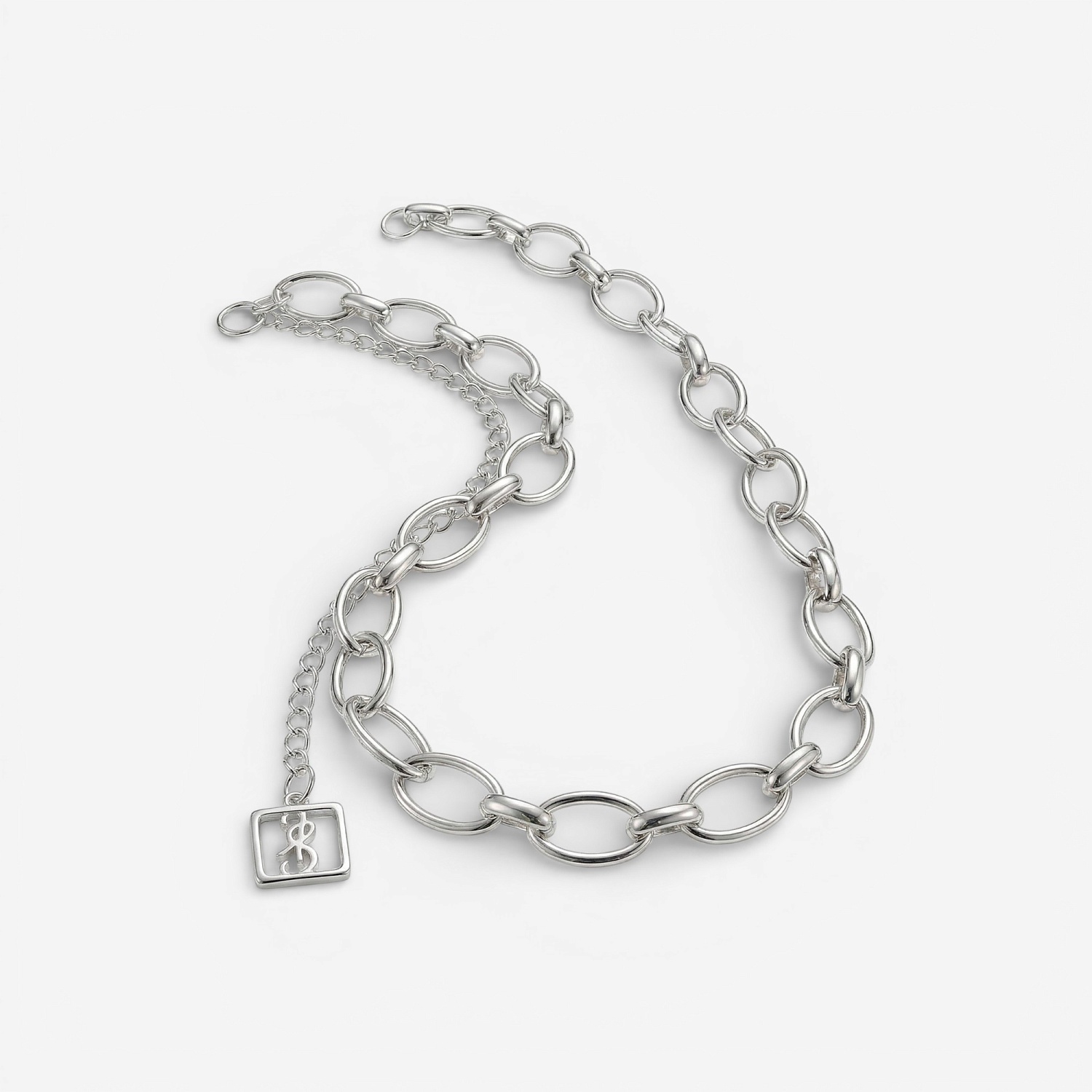 01-00-0663 Цепочка на карабин BDSM (левая) (Ag 925)-1