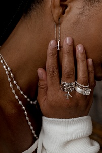 03-00-0559 Кольцо Double Map (Ag 925)-5