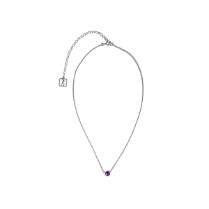 01-00-0207 Подвеска с аметистом (маленький круг) (Ag 925)-4