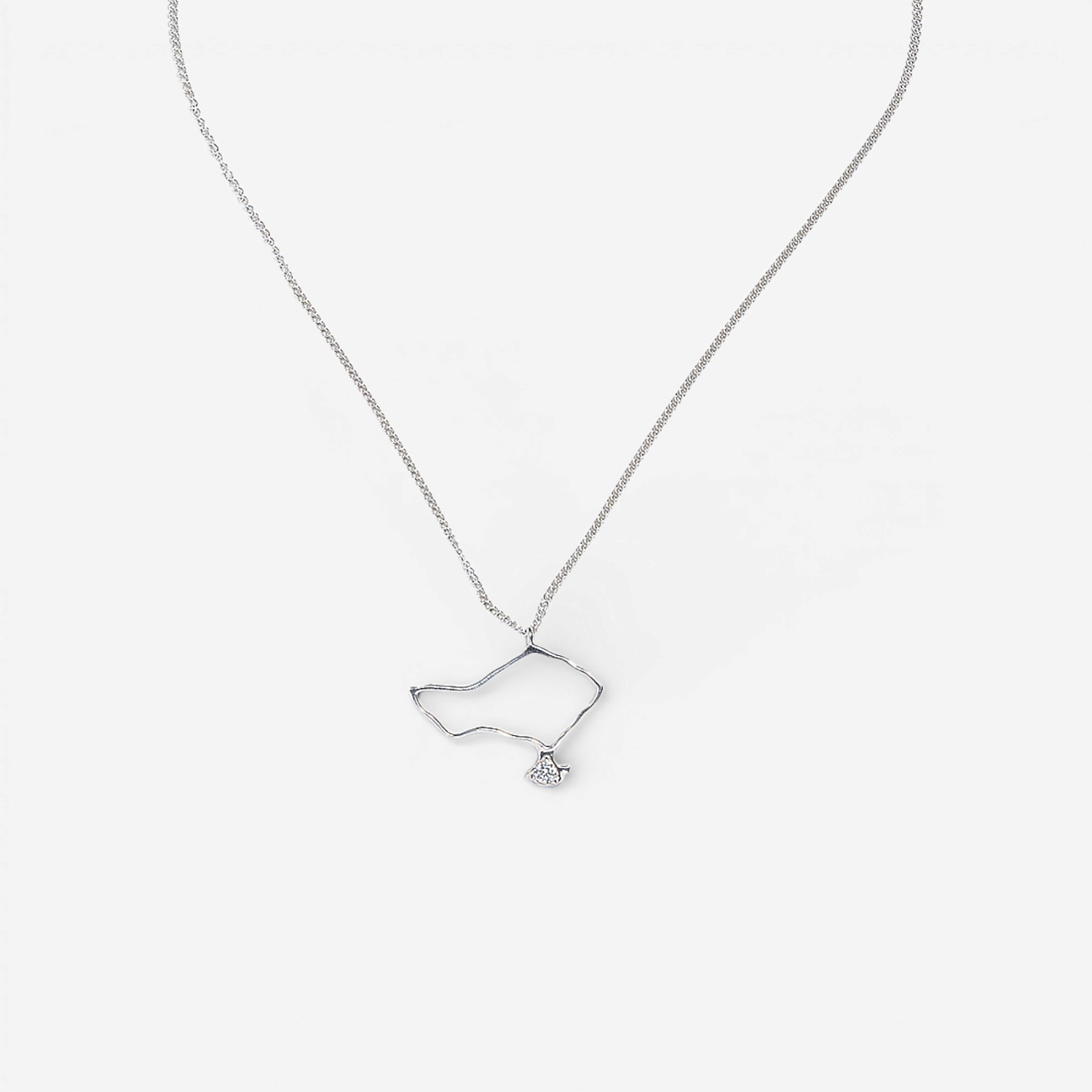 01-00-0184 Подвеска остров Бали с куб.цирконием  (Ag 925)-1