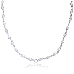 09-00-0004 Колье "Добавь смысл" с жемчугом (Ag 925)-1