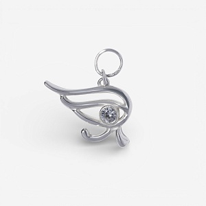 04-00-0612 Подвеска на серьгу "Глаз Гора" (Ag 925)-1