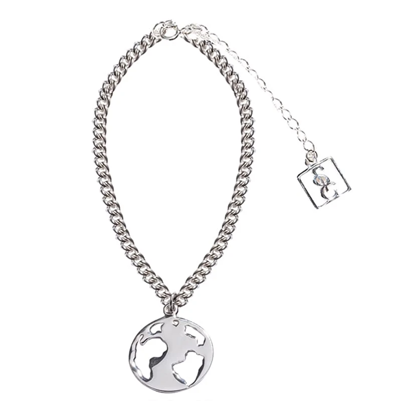 02-00-0014 Браслет гражданин мира (Ag 925)