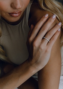 03-00-0410 Кольцо "Дорожка Топазов" (Ag 925)-4