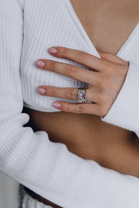 03-00-0315 Кольцо-механизм с овальным аметистом и белым топазом (Ag 925)-5