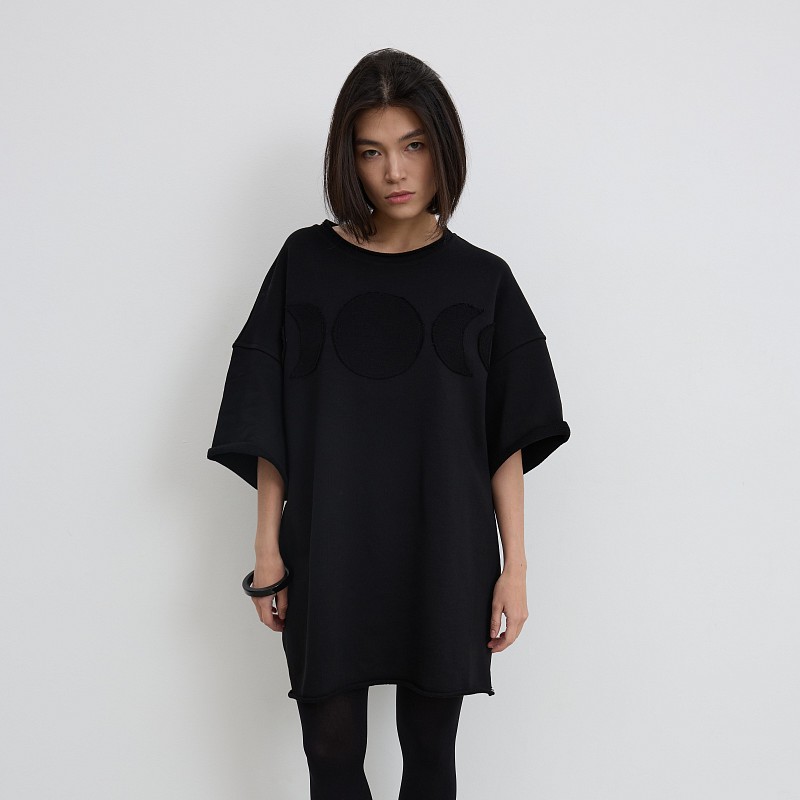 42-10-0071 Футболка "луны", Черный