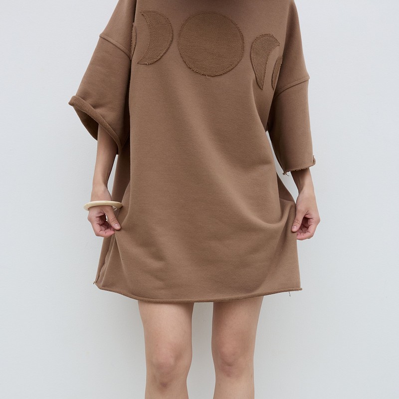 42-10-0062 Футболка "луны", кофейный