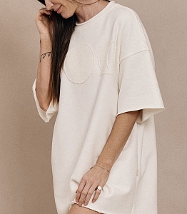 42-10-0063 Футболка "луны", молочный-2