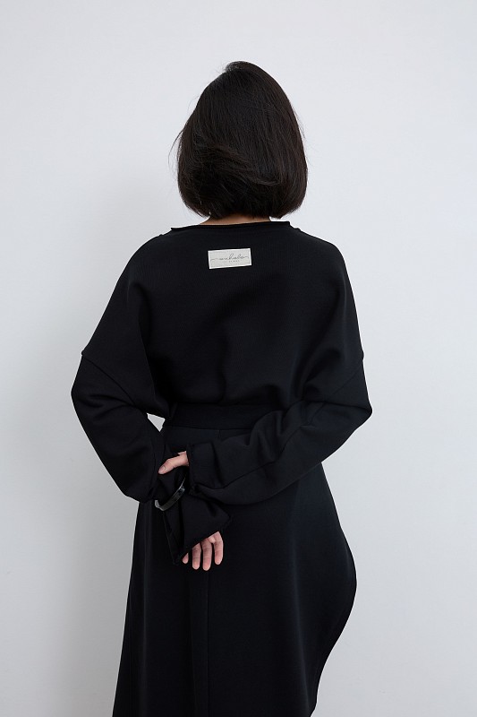 42-10-0069 Лонгслив "луны", Черный