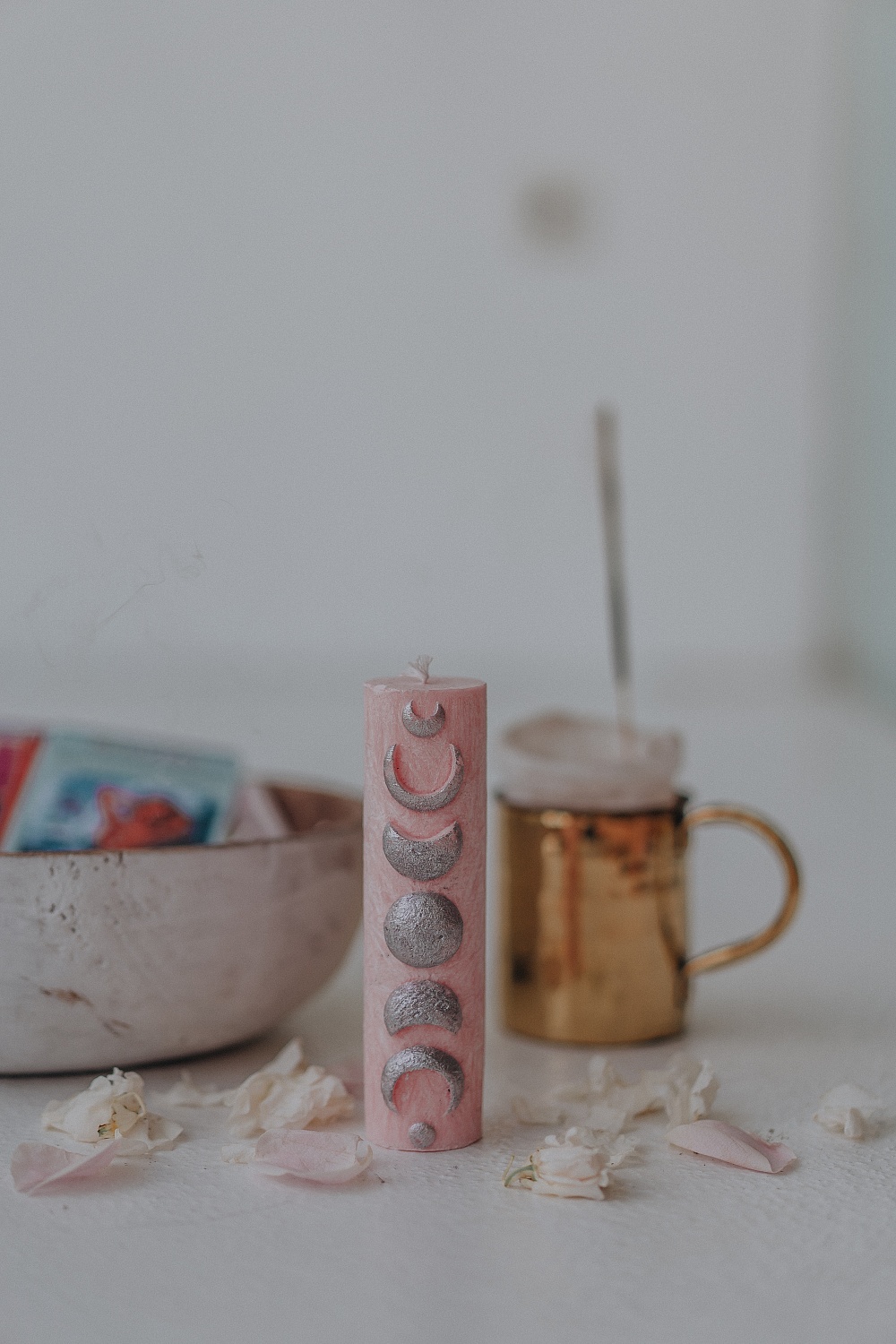 55-00-0004 Свеча "Фазы луны" розовая-2