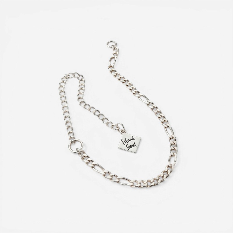 01-00-0548 Цепочка на карабин Фигаро (левая) (Ag 925)