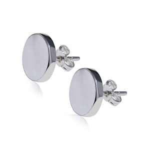 04-00-0712 Гвоздики с белым круглым перламутром (12мм) (Ag 925)-1