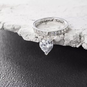 03-00-0578 Кольцо с подвеской Триллион (Ag 925)-3