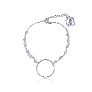 02-00-0010 Браслет бесконечность с лабрадоритом (Ag 925)-1