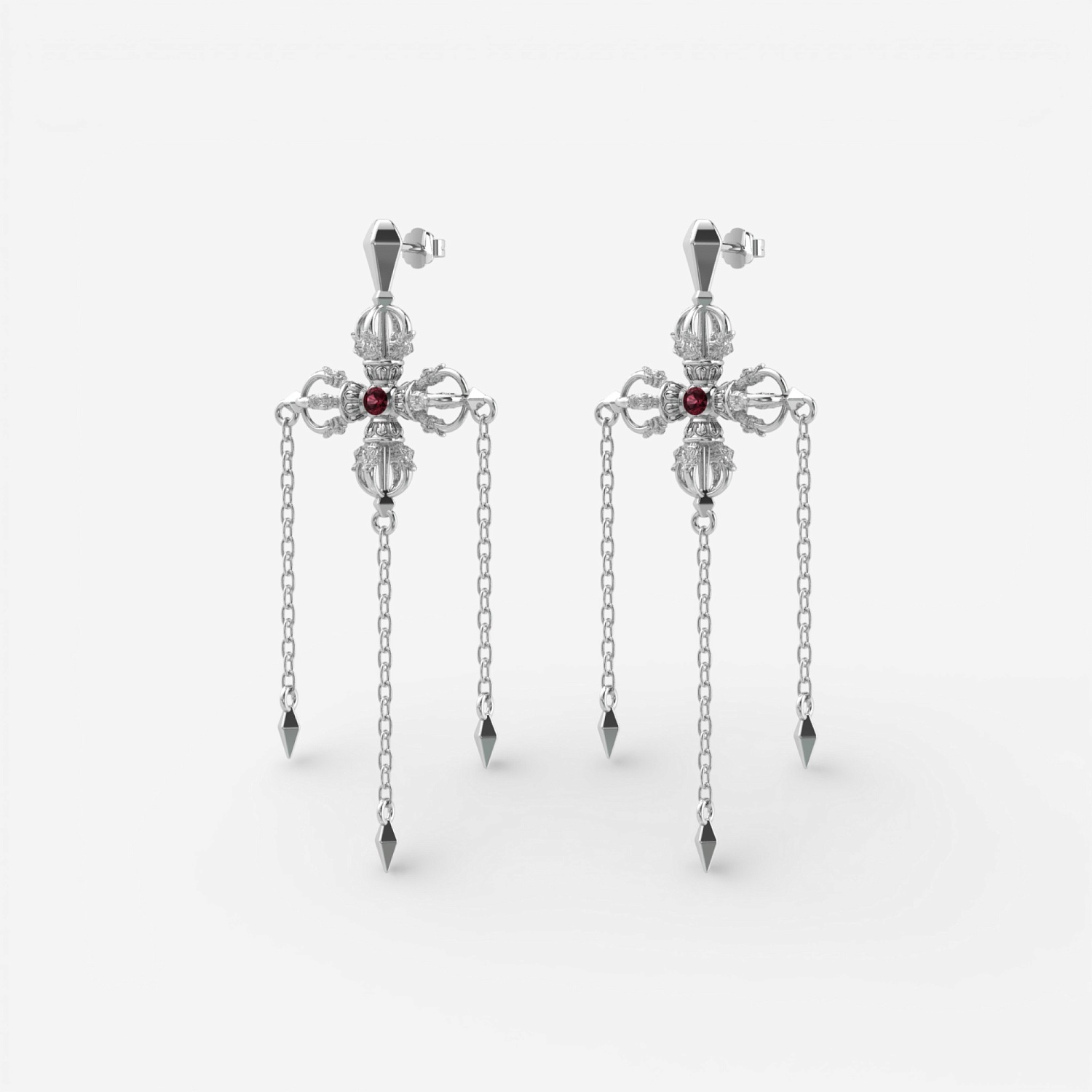 04-00-0785 Серьги Ваджра (Ag 925)-1