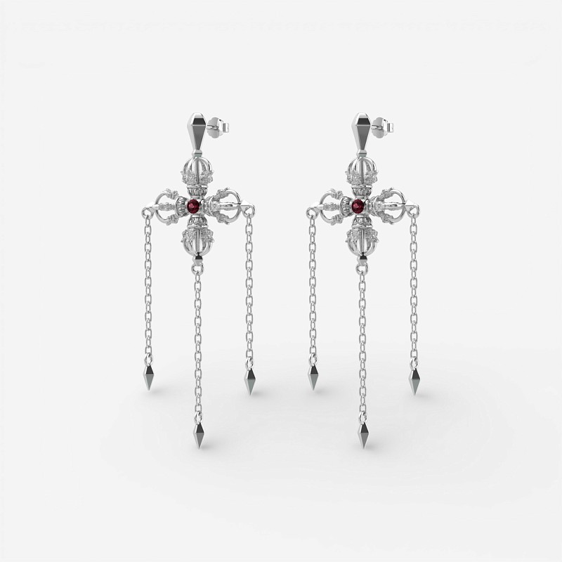 04-00-0785 Серьги Ваджра (Ag 925)