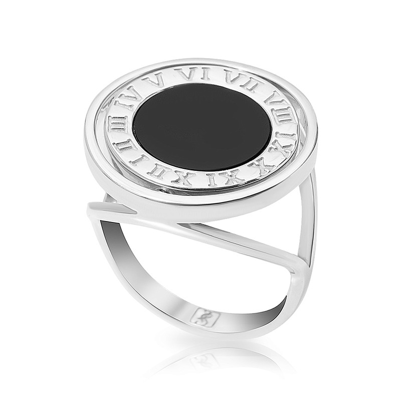 03-00-0120 Кольцо двустороннее со знаками зодиака  (Ag 925)