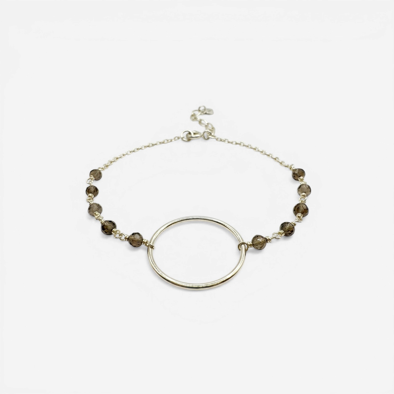 02-00-0763 Браслет бесконечность с лабродаритом (Ag 925)-1