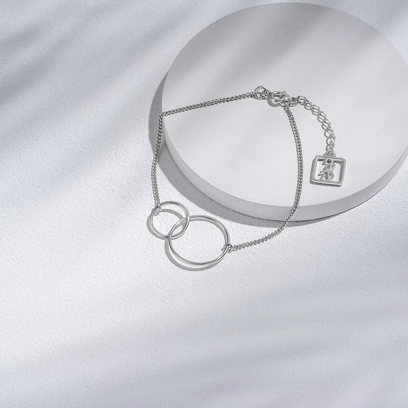 02-00-0015 Браслет двойная бесконечность (Ag 925)