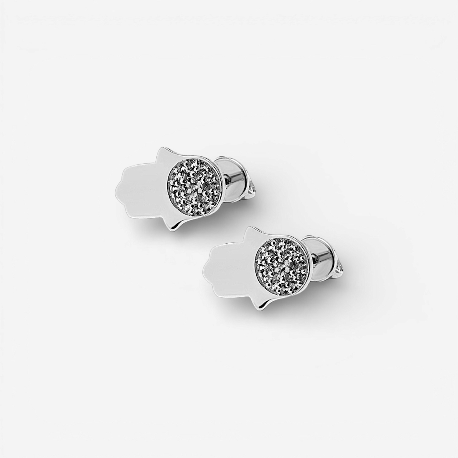 04-00-0334 Гвоздики Хамса с топазами (Ag 925)-1