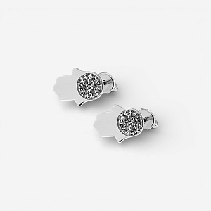 04-00-0334 Гвоздики Хамса с топазами (Ag 925)-1