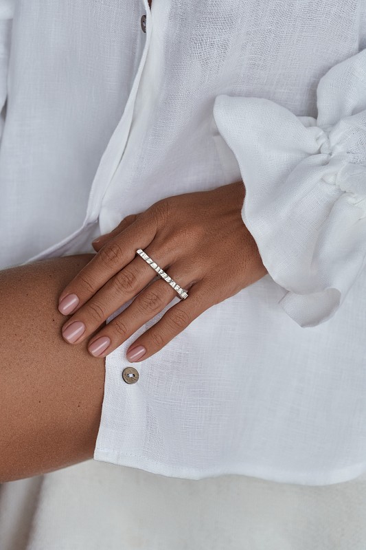 03-00-0602 Кольцо-двойное Кастет (Ag 925)