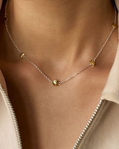 01-00-0746 Колье с фазами Луны в позолоте (Ag 925)-2