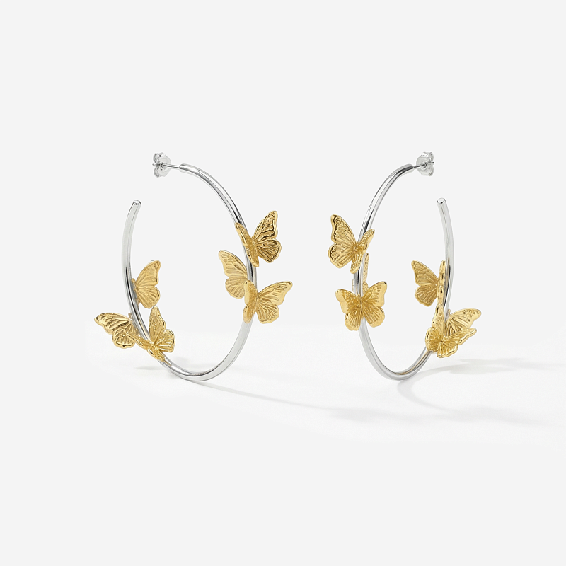 04-00-0790 Серьги-кольца "Весна" (Ag 925)