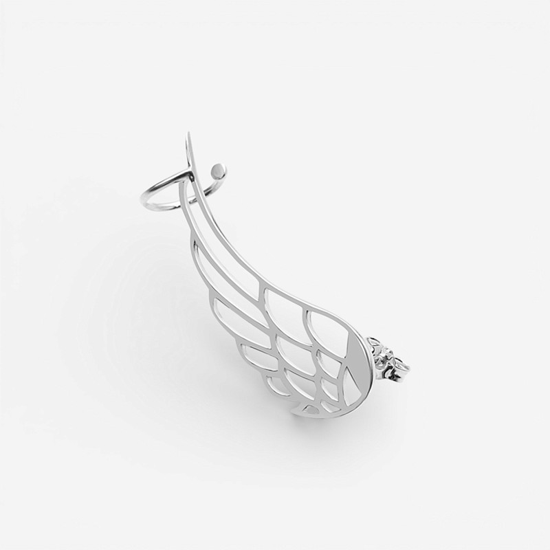 04-00-0245 Серьга кафф Крыло правое (Ag 925)