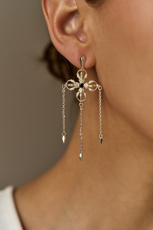 04-00-0785 Серьги Ваджра (Ag 925)