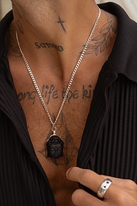 09-00-0047 Колье Батуболонг (60см) с удлинением (Ag 925)-2