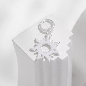 04-00-0465 Подвеска на серьгу Солнце в серебре (Ag 925)-2