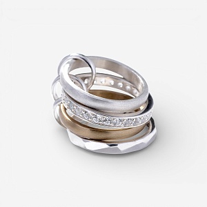 03-00-0607 Комплект колец "Combo 4в1" (Ag 925)-1