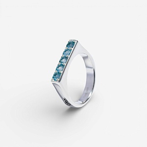 03-00-0633 Кольцо "Сияй" с голубым топазом (Ag 925)-1