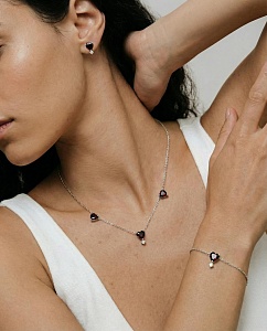 09-00-0064 Колье "Queen Love" (Ag 925)-2