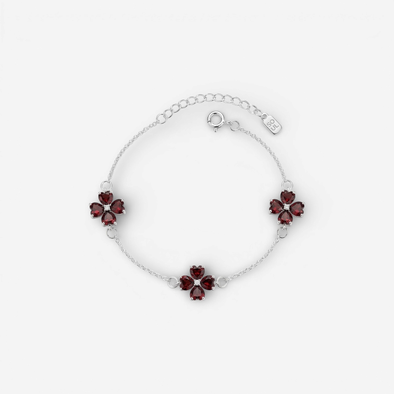 02-00-0743 Браслет "Klever rouge" (Ag 925)-1